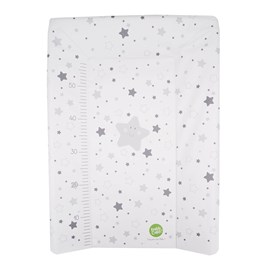 Matelas à langer bébé luxe toise étoiles grises 50x70 cm