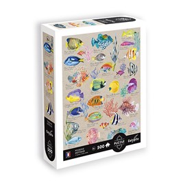 Puzzle 500 pieces - poissons exotiques
