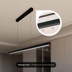 Suspension jade led - noir - dimmable