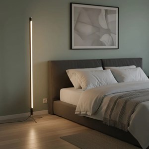 Lampadaire vigga led noir