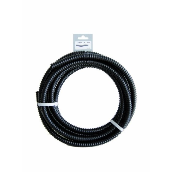 Outside Living - Tuyau cannelé noir 5m -diam. 19 mm