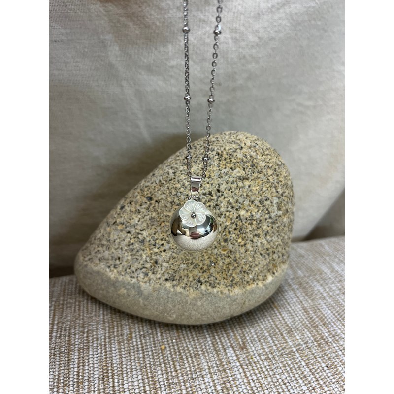 Bola de grossesse argent - lila