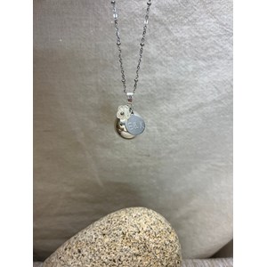 Bola de grossesse argent - lila