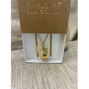 Bola de grossesse doré - tiara