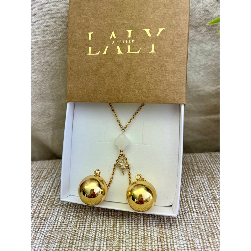 Bola de grossesse doré - stella