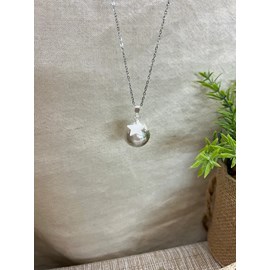 Bola de grossesse argent - celeste