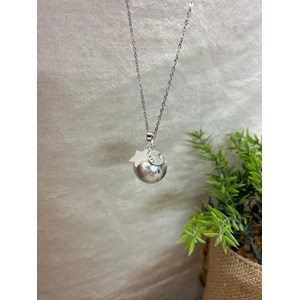 Bola de grossesse argent - celeste