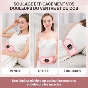 Ceinture chauffante vibrante - anti douleur menstruelles et lombaires