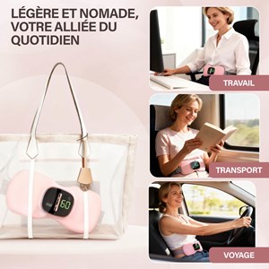 Ceinture chauffante vibrante - anti douleur menstruelles et lombaires