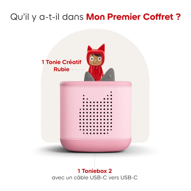 Mon premier coffret toniebox 2 - boite à histoires - rose fleur (tonies) - Image 2