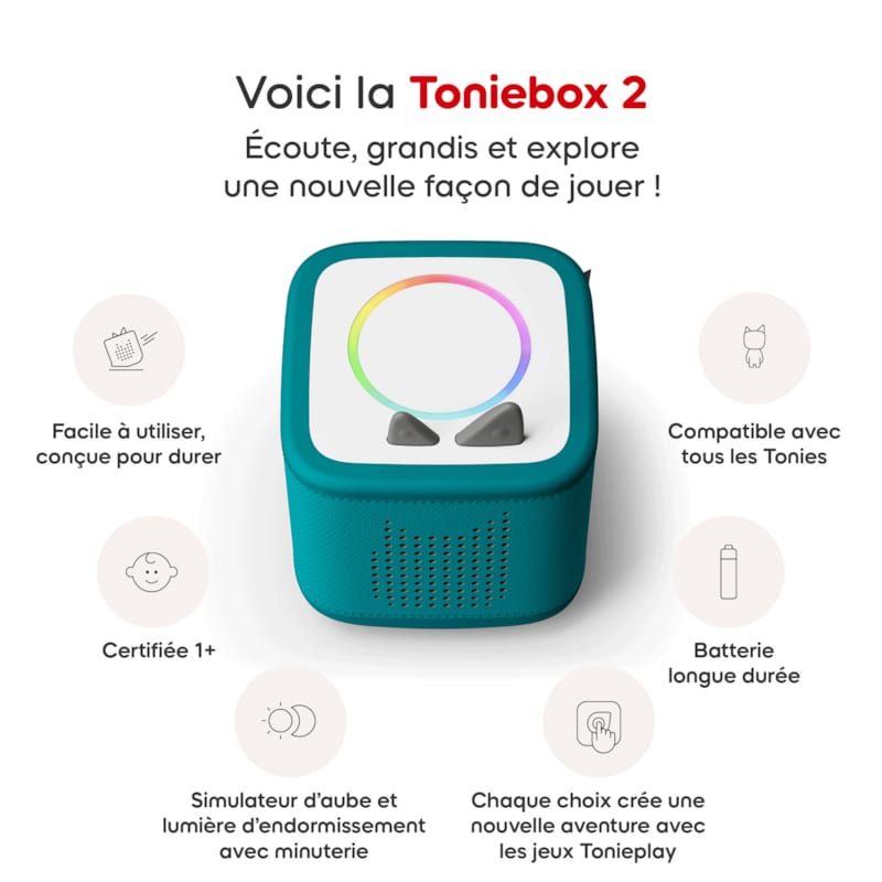 Mon premier coffret toniebox 2 - boite à histoires - vert océan (tonies) - Image 1