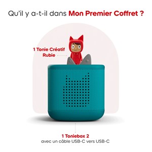 Mon premier coffret toniebox 2 - boite à histoires - vert océan