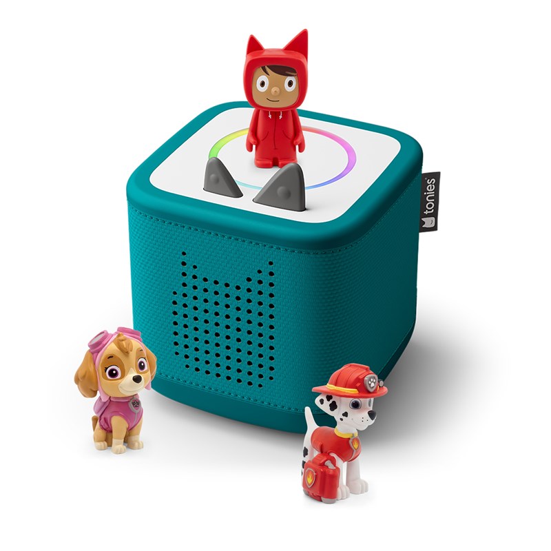 Pack toniebox 2 - boite à histoires - la pat' patrouille - vert océan