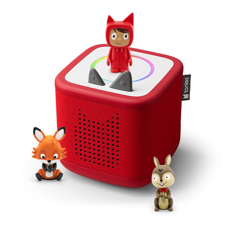 Pack toniebox 2 - boite à histoires - mes comptines - rouge
