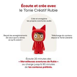 Pack toniebox 2 - boite à histoires - mes comptines - rouge