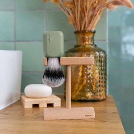 Coffret barbe – accessoires de rasage – vert d’eau