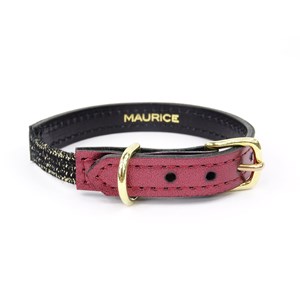 Collier pour chat panthera pardus by maurice en cuir - taille 3 - rouge