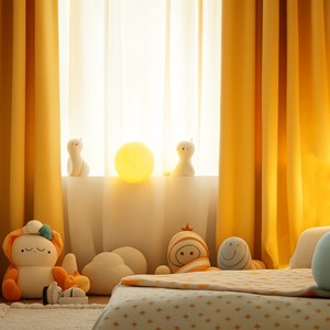 Rideaux en gaze de coton bio honey Beige