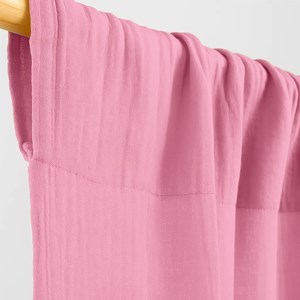 Rideaux en gaze de coton bio rose Rose