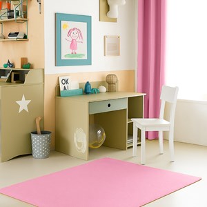 Rideaux en gaze de coton bio rose Rose