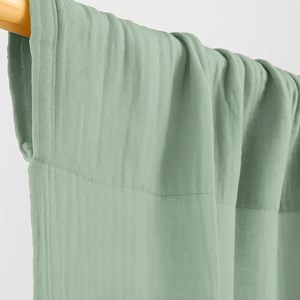 Rideaux en gaze de coton bio vert Vert
