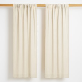 Rideaux en gaze de coton bio blanc