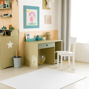 Rideaux en gaze de coton bio blanc Blanc