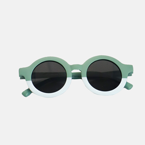 Lunettes de soleil bebe categorie 4 bicolore vert hop'pop