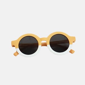 Lunettes de soleil bebe categorie 4 bicolore moutarde hop'pop
