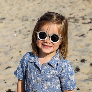 Lunettes de soleil enfants categorie 3 bicolore taupe hop'pop