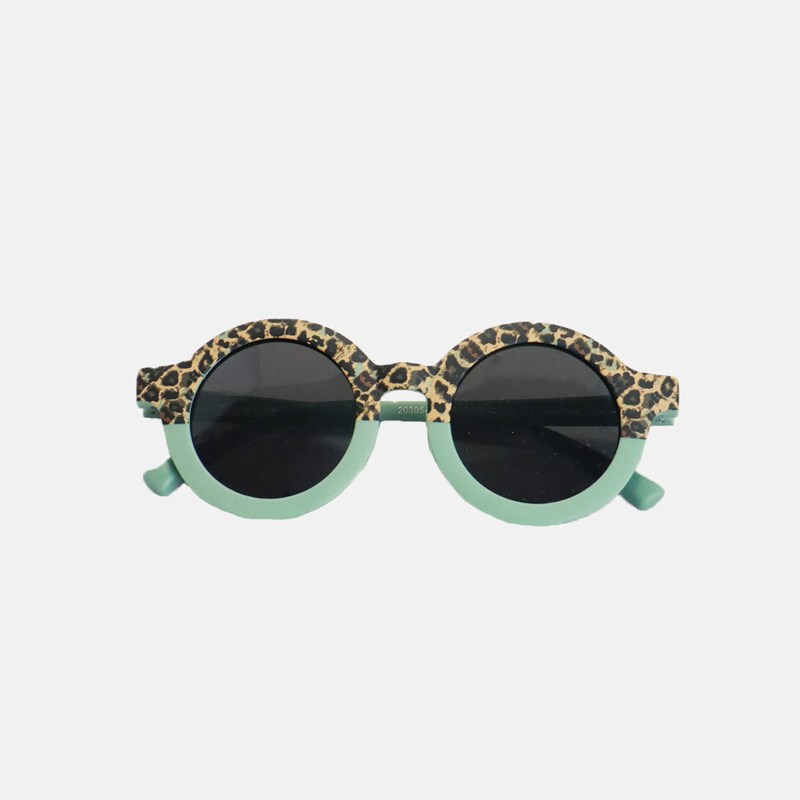 Lunettes de soleil bebe categorie 4 leopard vert hop'pop
