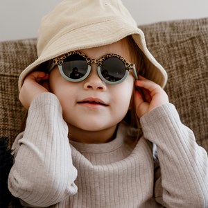 Lunettes de soleil bebe categorie 4 leopard vert hop'pop