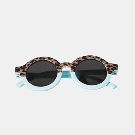 Lunettes de soleil bebe categorie 4 leopard bleu hop'pop