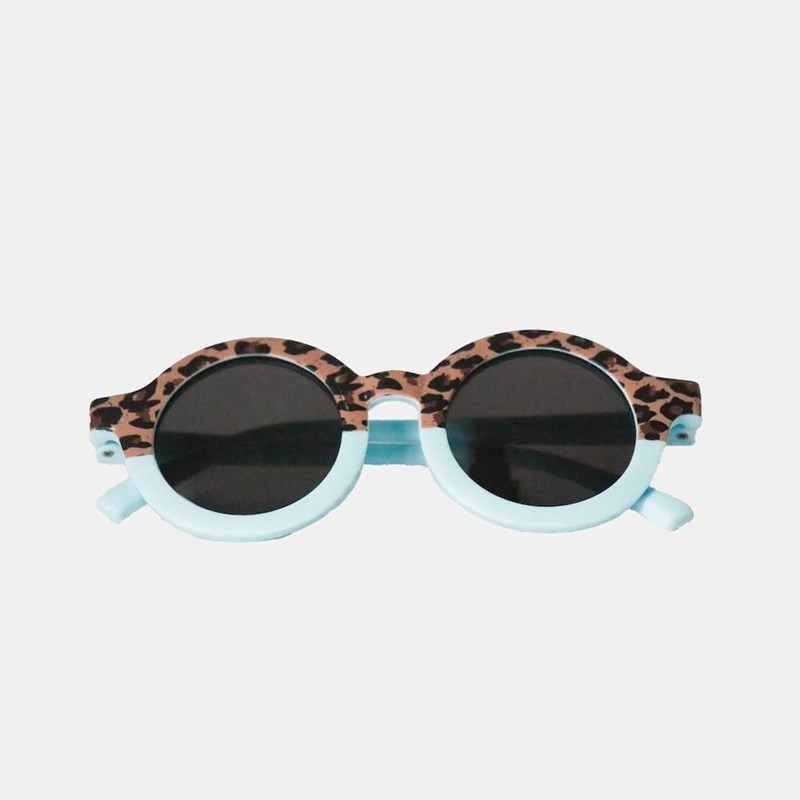 Lunettes de soleil bebe categorie 4 leopard bleu hop'pop