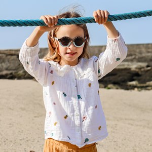 Lunettes de soleil enfants categorie 3 leopard bleu hop'pop