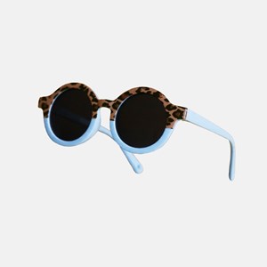 Lunettes de soleil enfants categorie 3 leopard bleu hop'pop