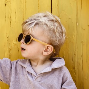 Lunettes de soleil bebe categorie 4 flex moutarde hop'pop