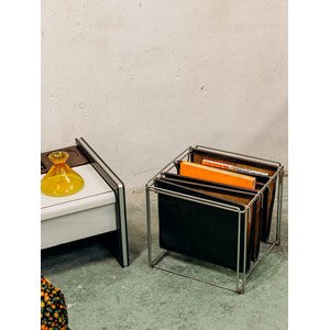 Porte-revues en cuir marron n°177