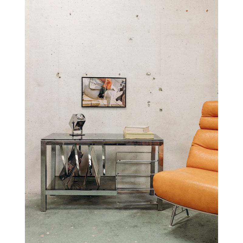 Gustave, le buffet chromé en verre n°381