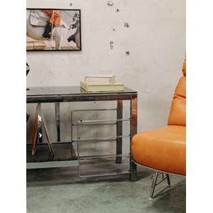 Gustave, le buffet chromé en verre n°381