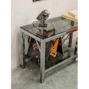 Gustave, le buffet chromé en verre n°381