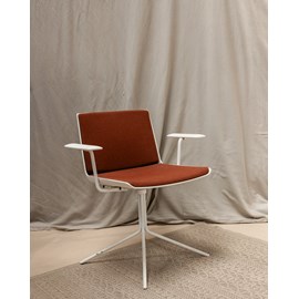 Fauteuil terracotta en métal n°527