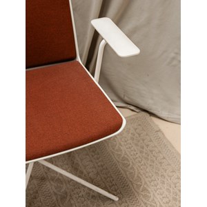 Fauteuil terracotta en métal n°527