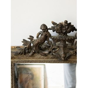 Grand miroir trumeau doré n°751