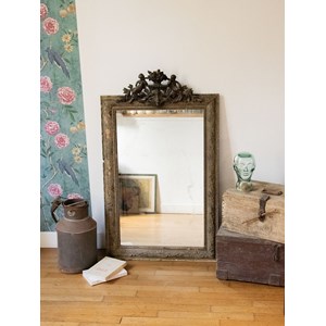 Grand miroir trumeau doré n°751