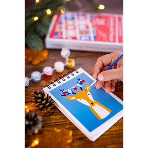 Calendrier de l'avent peinture aux numéros - calendrier de l'avent