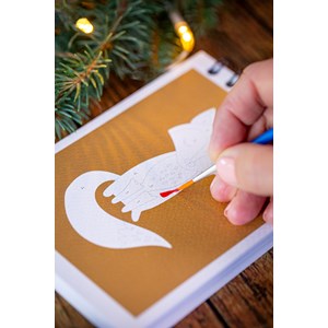 Calendrier de l'avent peinture aux numéros - calendrier de l'avent