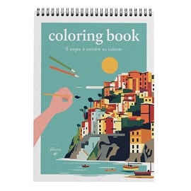 Carnet de coloriage a4 - voyage voyage