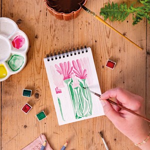 Carnet de coloriage a6 - floral #1