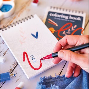 Carnet de coloriage a6 - love